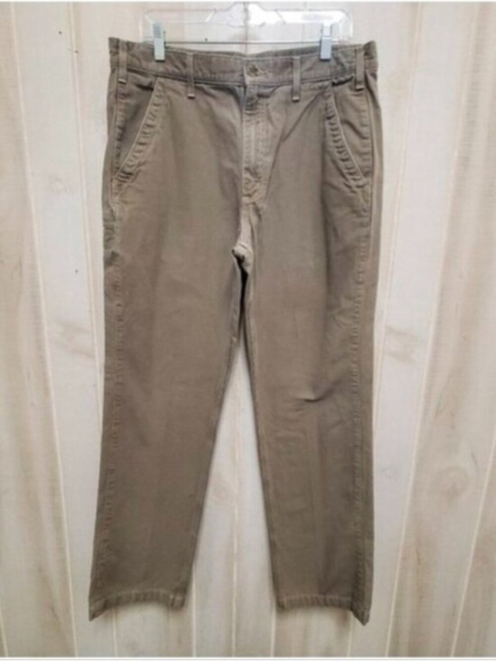 Carhartt Khaki Jeans Workwear Pants Relaxed Fit 36x 34 No holes